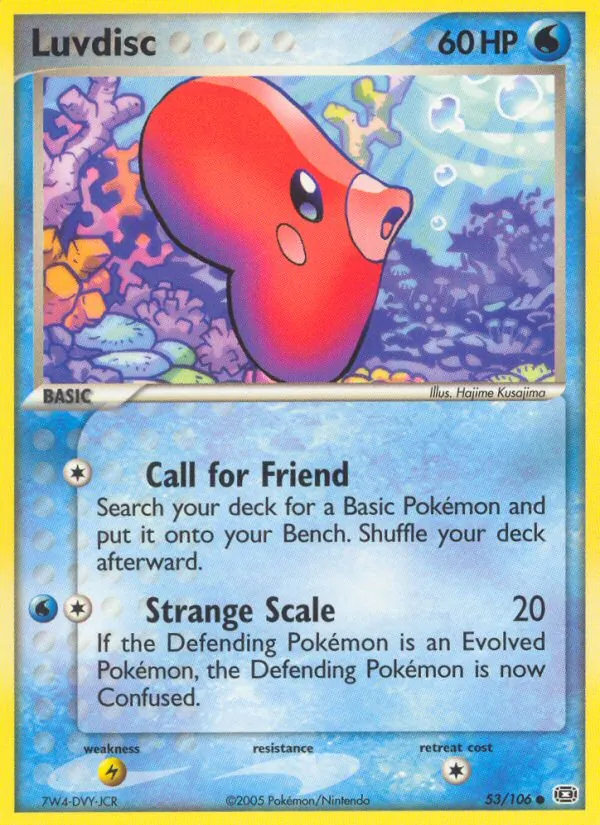 Carta Luvdisc, número 53/106 da coleção EX Esmeralda