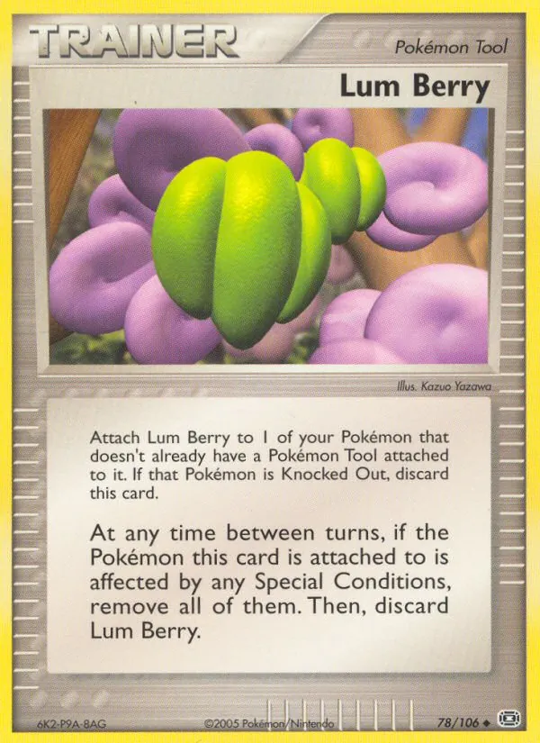 Carta Lum Berry, número 78/106 da coleção EX Esmeralda