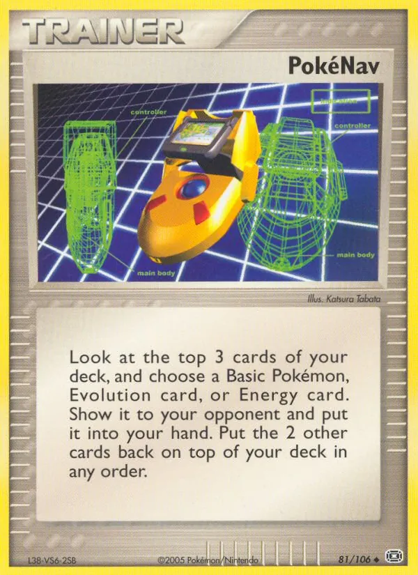 Carta PokéNav, número 81/106 da coleção EX Esmeralda