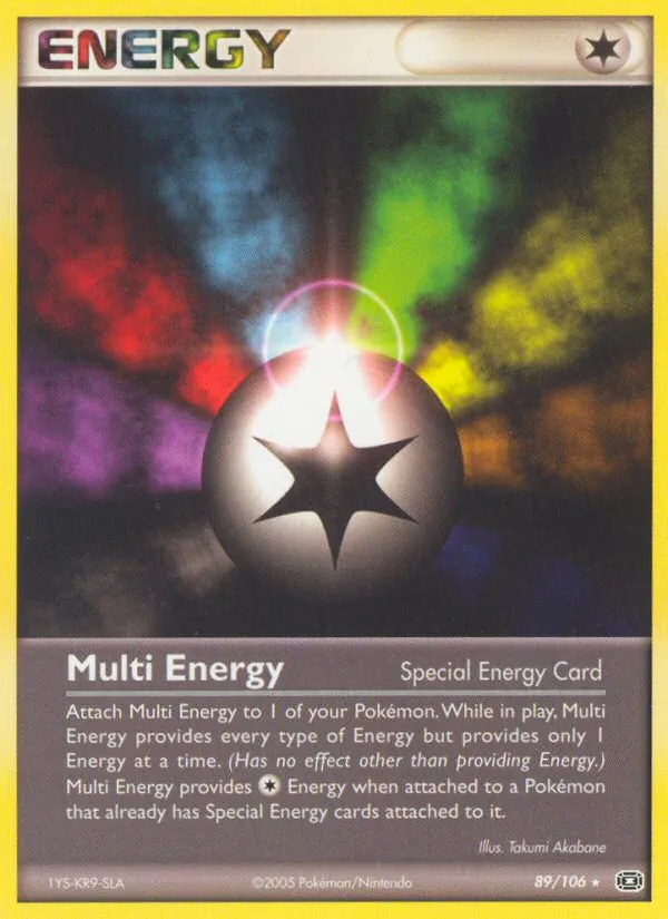 Carta Multi Energy, número 89/106 da coleção EX Esmeralda