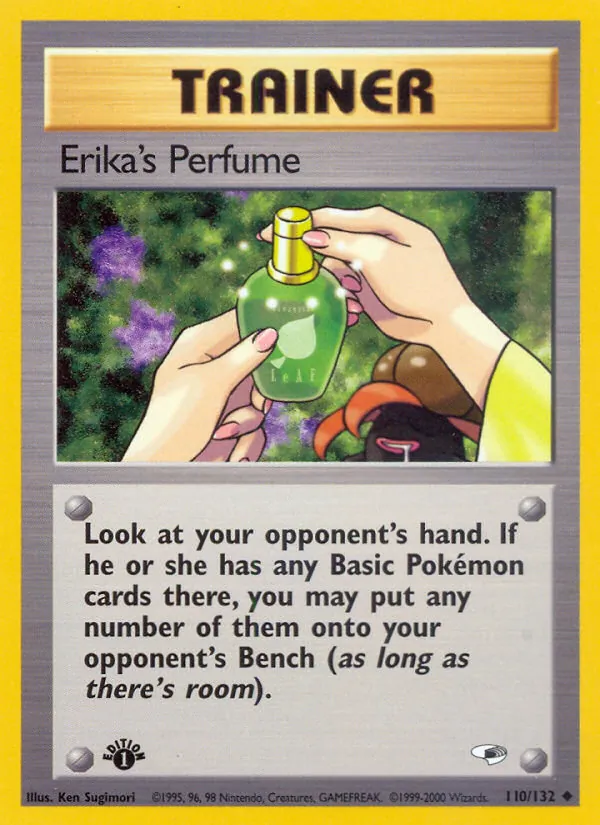 Carta Erika's Perfume, número 110/132 da coleção Gym Heroes