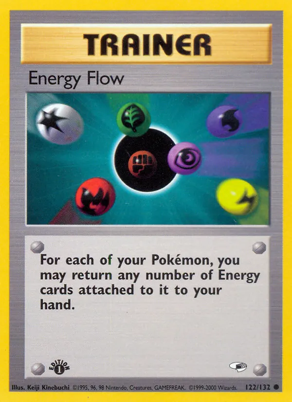 Carta Energy Flow, número 122/132 da coleção Gym Heroes