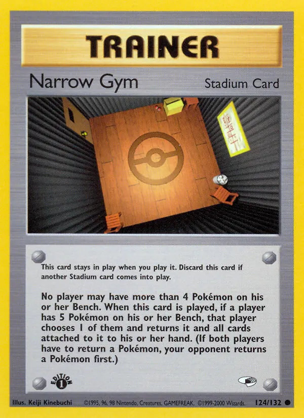 Carta Narrow Gym, número 124/132 da coleção Gym Heroes