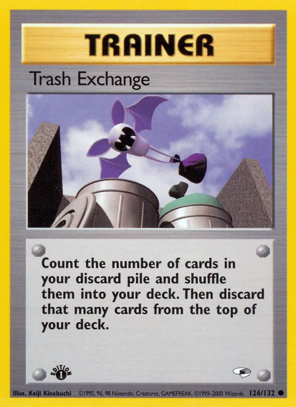 Carta Trash Exchange, número 126/132 da coleção Gym Heroes