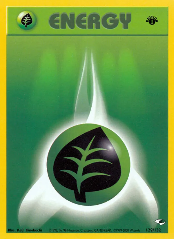 Carta Grass Energy, número 129/132 da coleção Gym Heroes