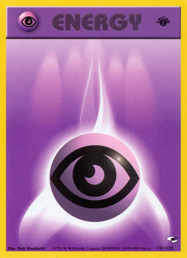 Carta Psychic Energy, número 131/132 da coleção Gym Heroes