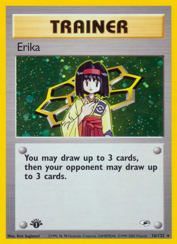 Carta Erika, número 16/132 da coleção Gym Heroes