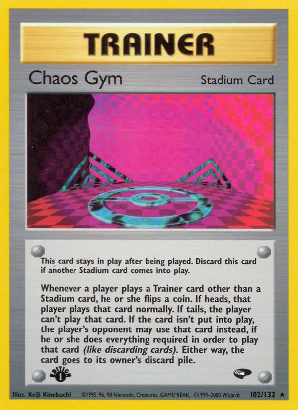 Carta Chaos Gym, número 102/132 da coleção Gym Challenge