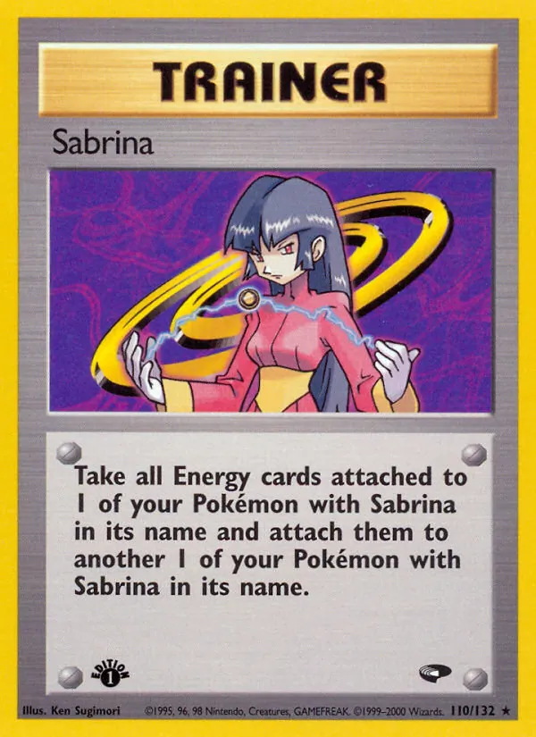 Carta Sabrina, número 110/132 da coleção Gym Challenge