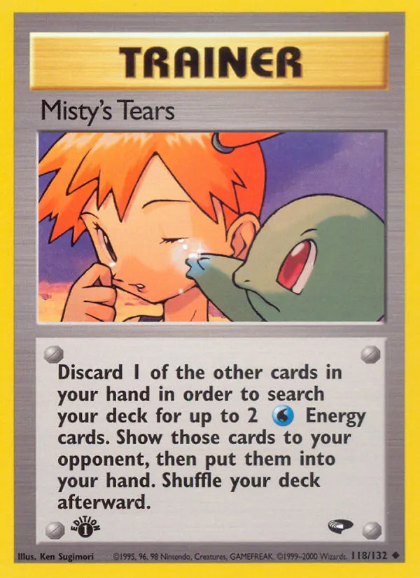 Carta Misty's Tears, número 118/132 da coleção Gym Challenge