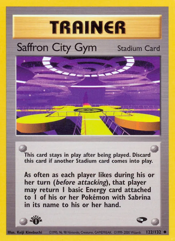 Carta Saffron City Gym, número 122/132 da coleção Gym Challenge