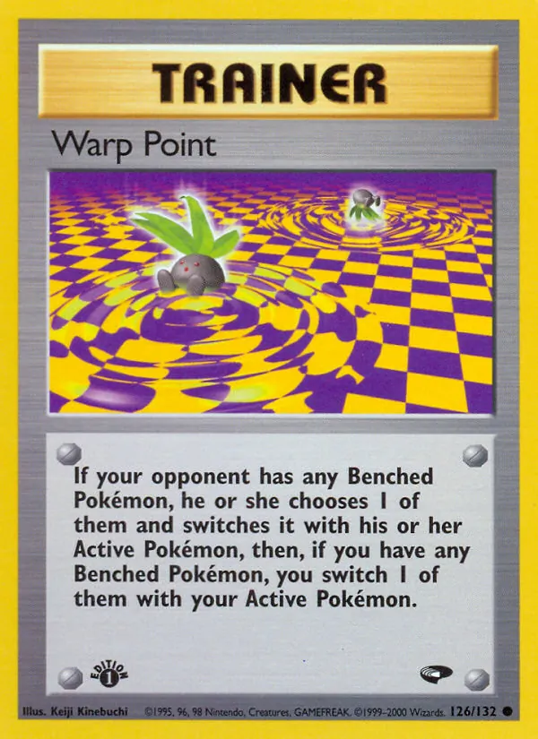 Carta Warp Point, número 126/132 da coleção Gym Challenge