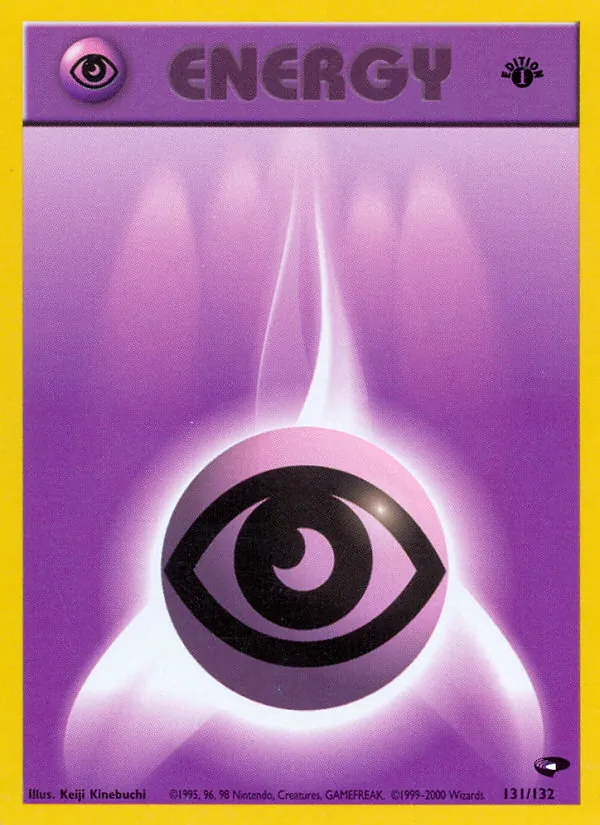 Carta Psychic Energy, número 131/132 da coleção Gym Challenge