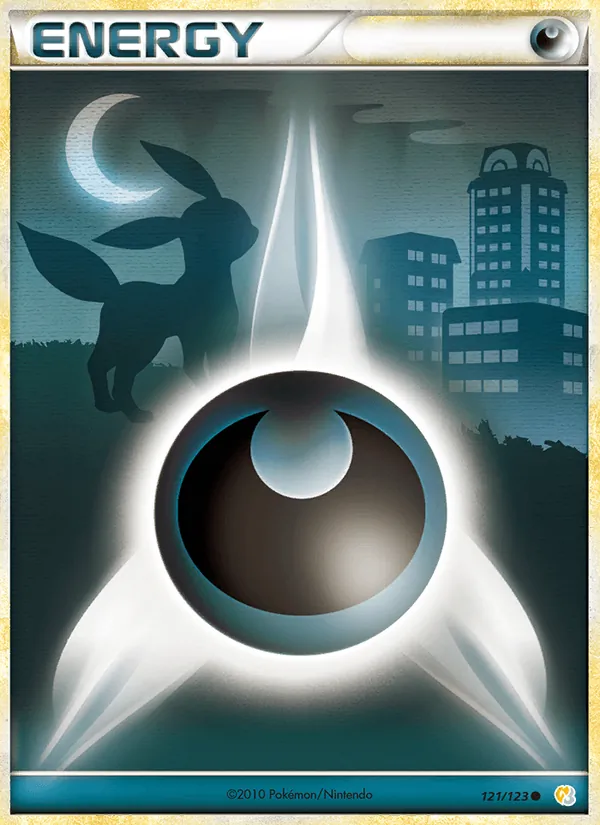 Carta Darkness Energy, número 121/123 da coleção HeartGold SoulSilver