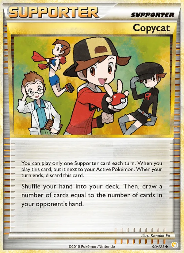 Carta Copycat, número 90/123 da coleção HeartGold SoulSilver