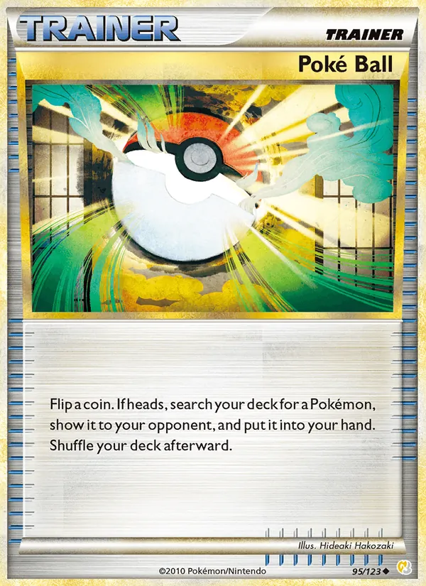 Carta Poké Ball, número 95/123 da coleção HeartGold SoulSilver