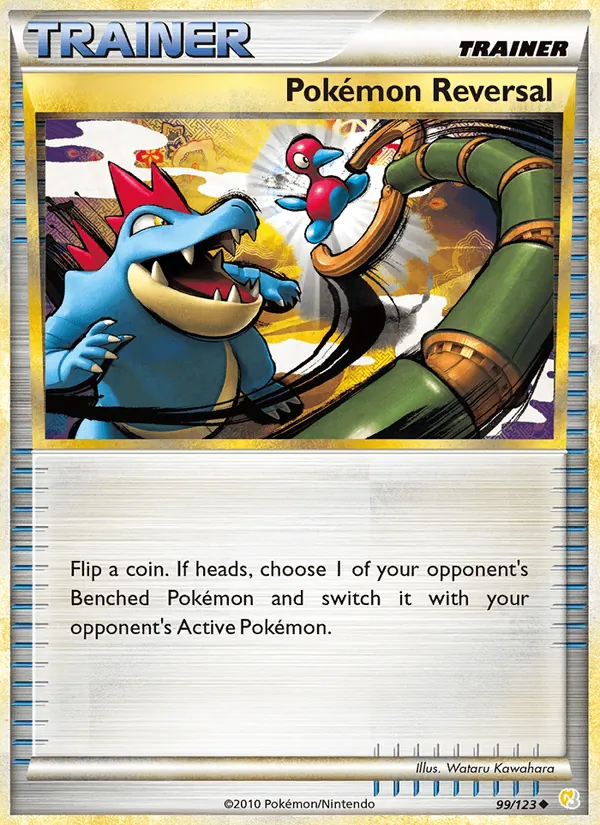 Carta Pokémon Reversal, número 99/123 da coleção HeartGold SoulSilver