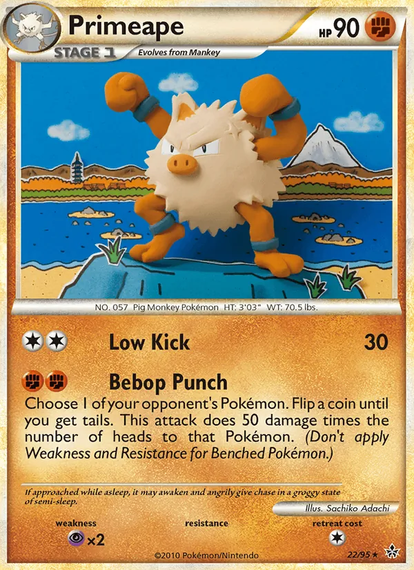 Carta Primeape, número 22/95 da coleção Revelado