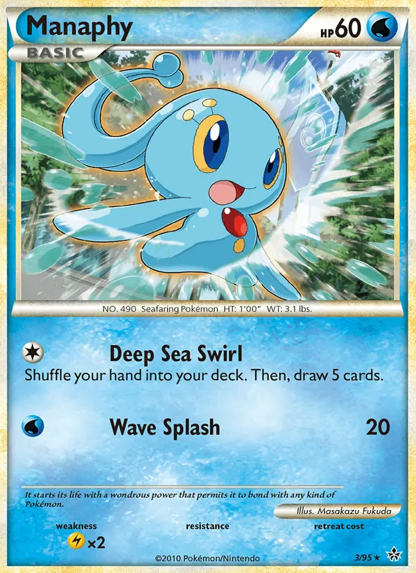 Carta Manaphy, número 3/95 da coleção Revelado