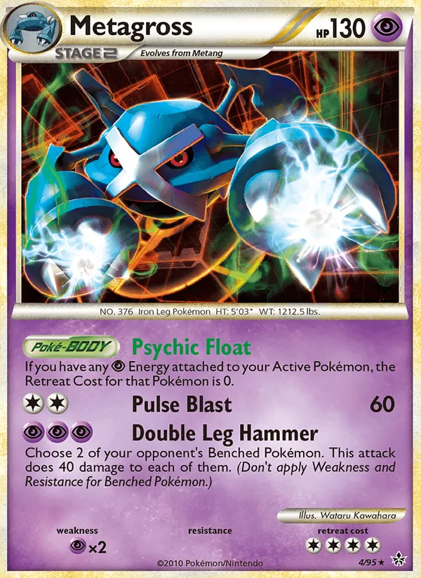 Carta Metagross, número 4/95 da coleção Revelado