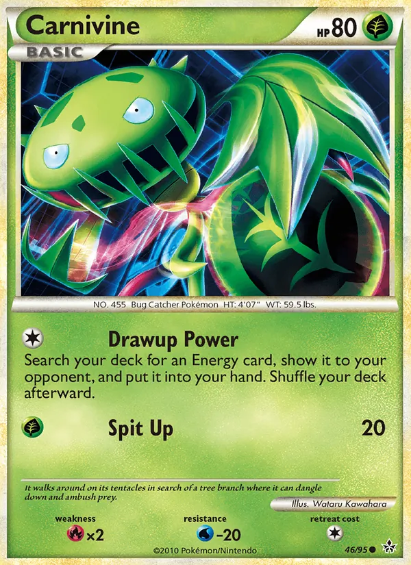 Carta Carnivine, número 46/95 da coleção Revelado