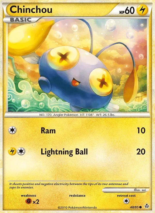 Carta Chinchou, número 48/95 da coleção Revelado
