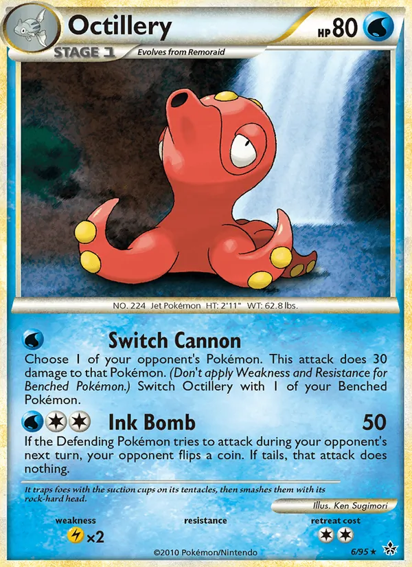 Carta Octillery, número 6/95 da coleção Revelado