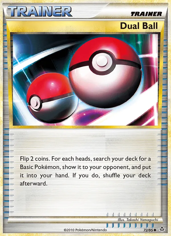 Carta Dual Ball, número 72/95 da coleção Revelado