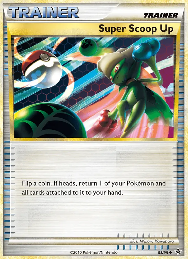 Carta Super Scoop Up, número 83/95 da coleção Revelado