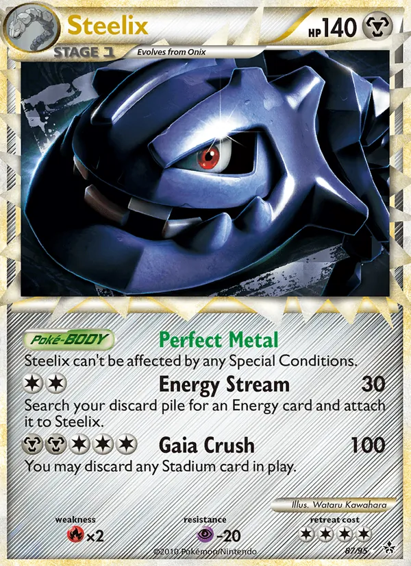 Carta Steelix, número 87/95 da coleção Revelado