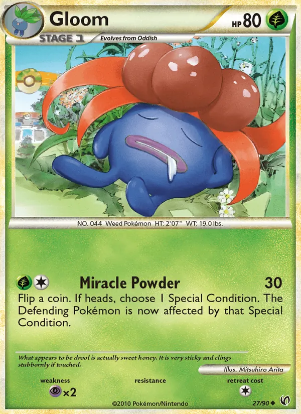 Carta Gloom, número 27/90 da coleção Destemido