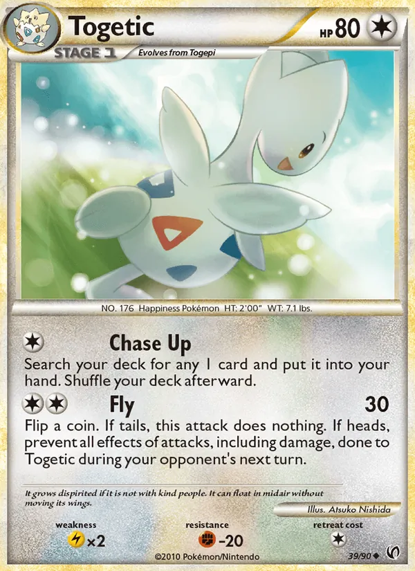 Carta Togetic, número 39/90 da coleção Destemido