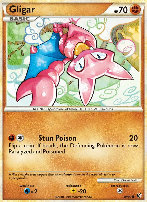 Carta Gligar, número 49/90 da coleção Destemido