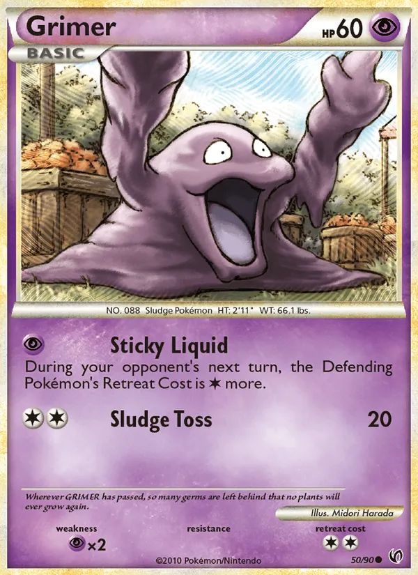 Carta Grimer, número 50/90 da coleção Destemido