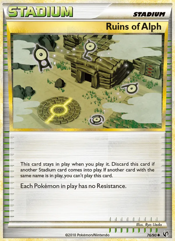 Carta Ruins of Alph, número 76/90 da coleção Destemido