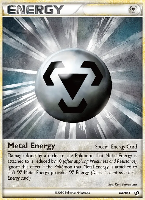 Carta Metal Energy, número 80/90 da coleção Destemido