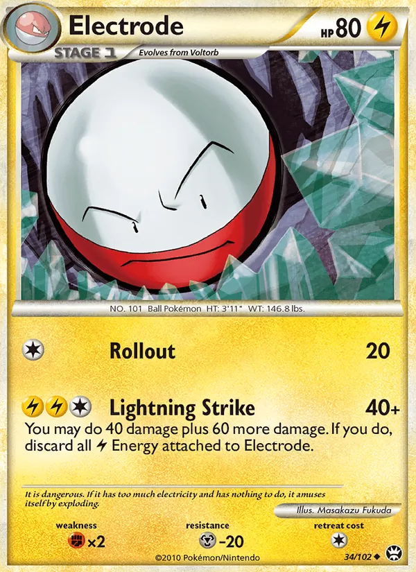 Carta Electrode, número 34/102 da coleção Triunfante