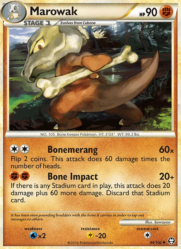 Carta Marowak, número 44/102 da coleção Triunfante