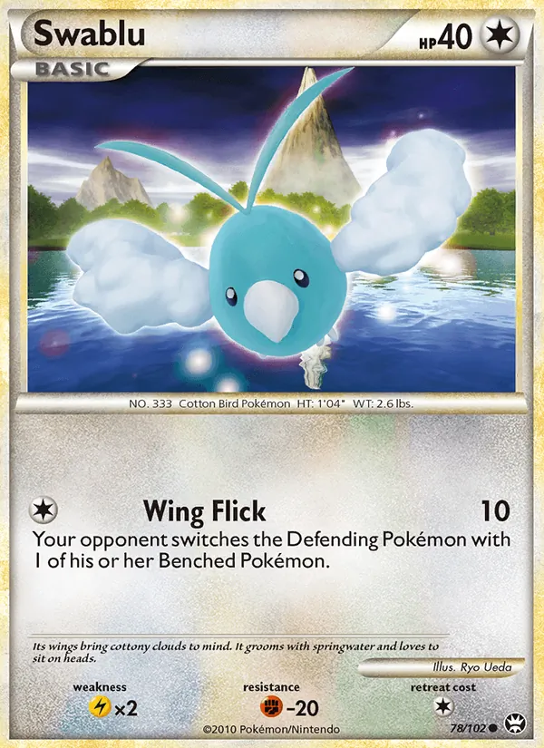Carta Swablu, número 78/102 da coleção Triunfante