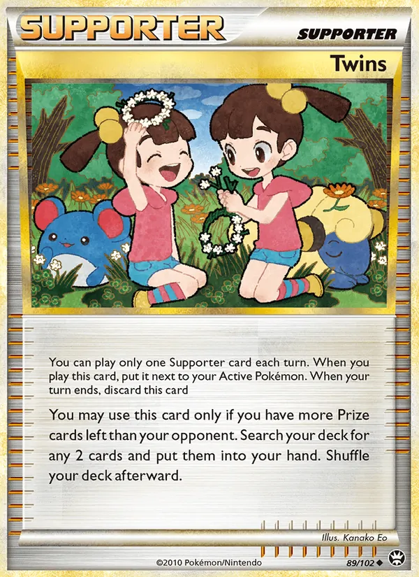 Carta Twins, número 89/102 da coleção Triunfante