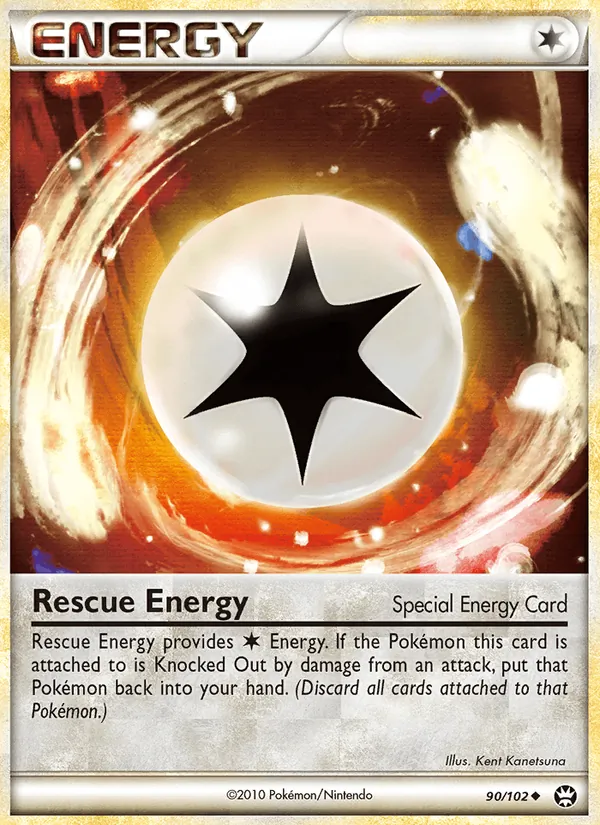 Carta Rescue Energy, número 90/102 da coleção Triunfante