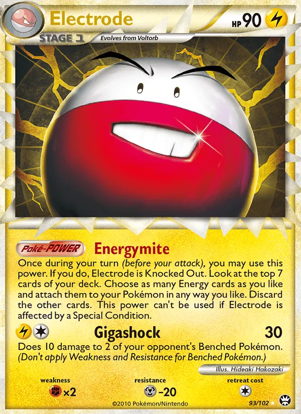 Carta Electrode, número 93/102 da coleção Triunfante