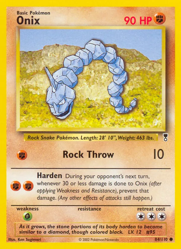 Carta Onix, número 84/110 da coleção Legendary Collection