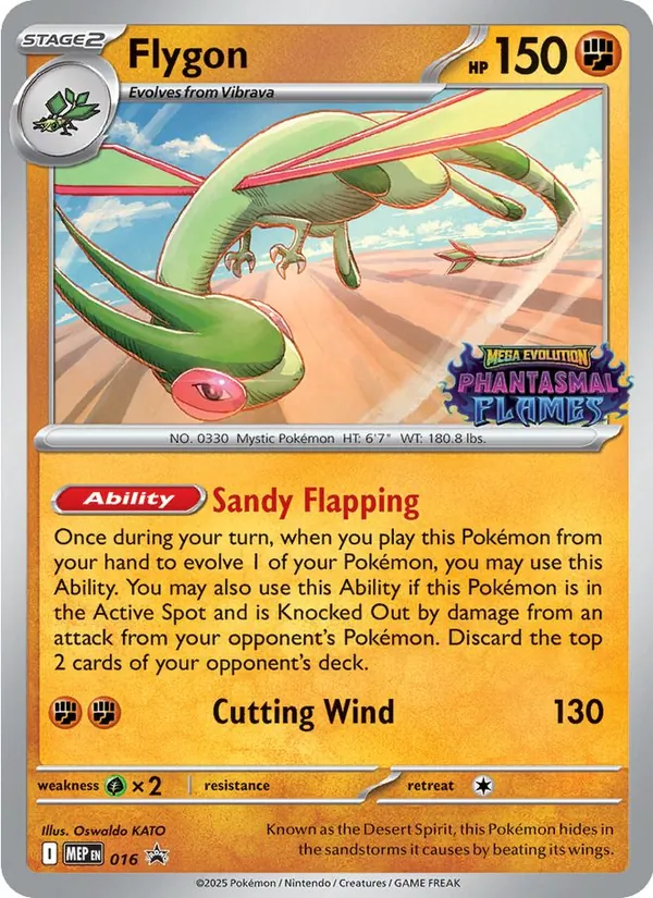 Carta Flygon, número 016 da coleção MEP Black Star Promos