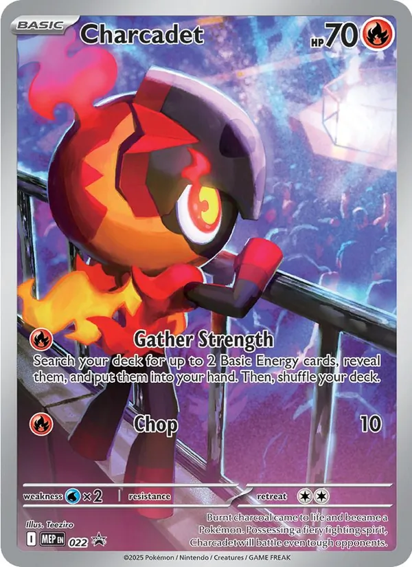 Carta Charcadet, número 022/0 da coleção MEP Black Star Promos