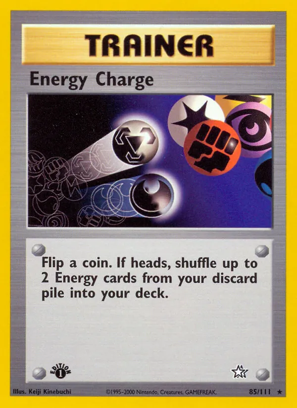 Carta Energy Charge, número 85/111 da coleção Neo Genesis