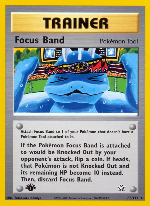 Carta Focus Band, número 86/111 da coleção Neo Genesis