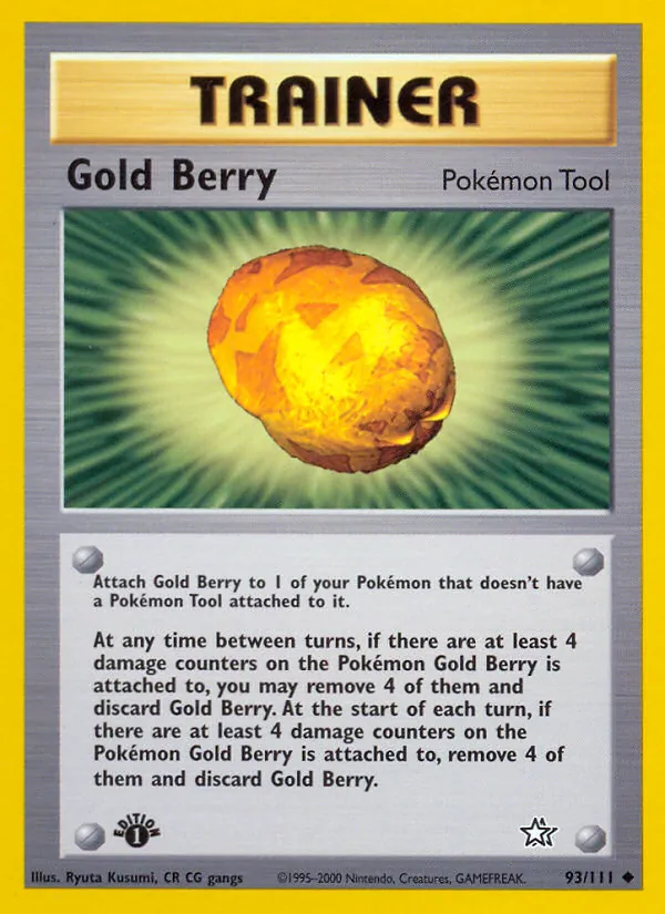 Carta Gold Berry, número 93/111 da coleção Neo Genesis