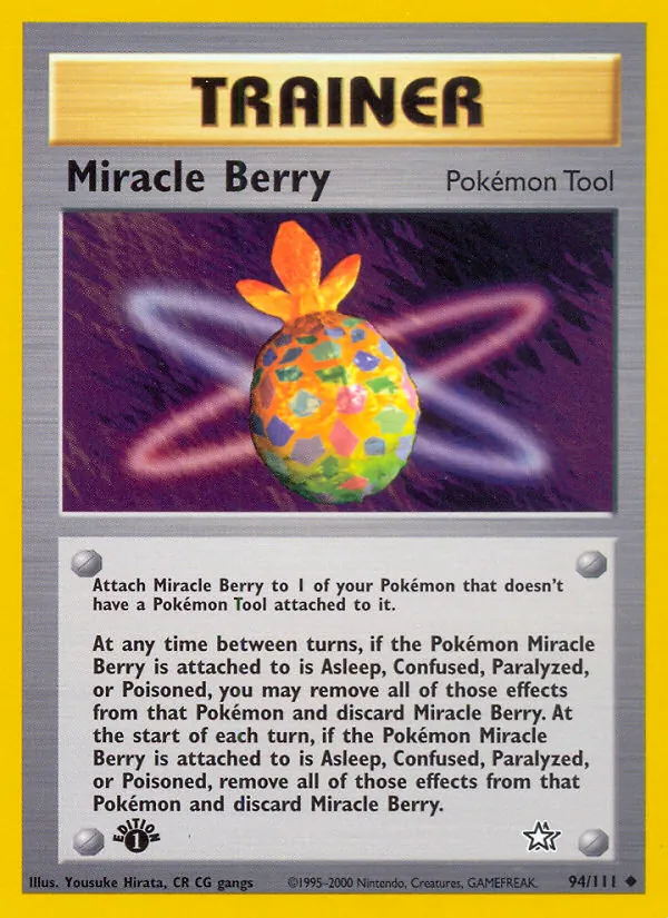 Carta Miracle Berry, número 94/111 da coleção Neo Genesis