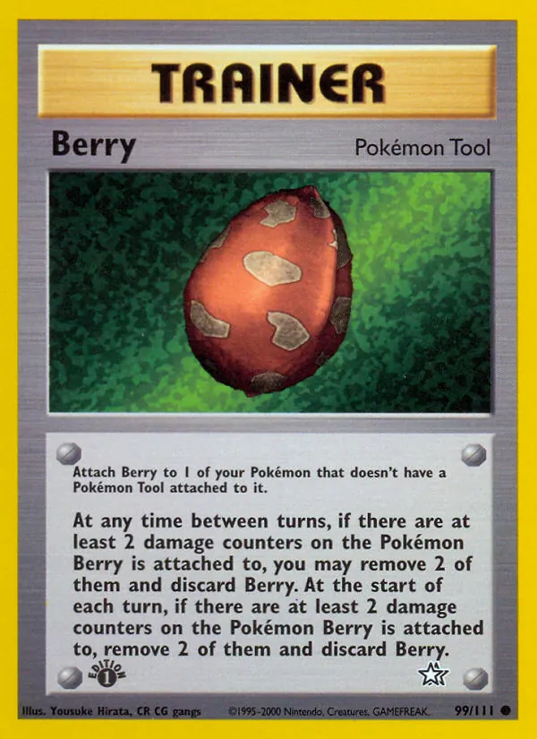 Carta Berry, número 99/111 da coleção Neo Genesis